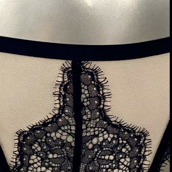 Victorias Secret VS Nwt Sexy Mesh & Blue Lace String Itsy Panty Medium - Picture 5 of 5